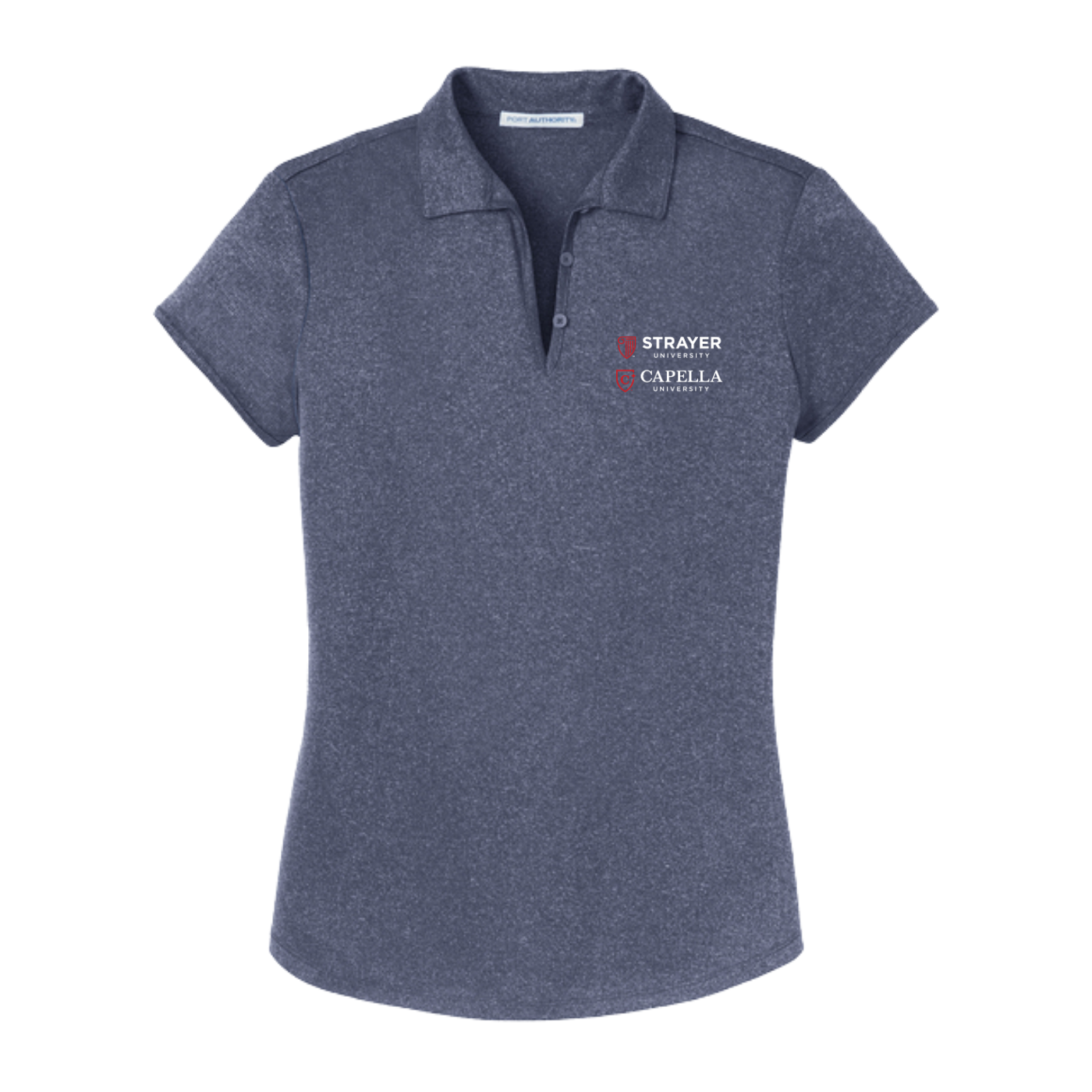 Port Authority® Ladies Trace Heather Polo - True Navy Heather