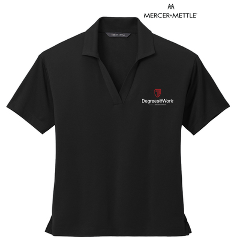 Mercer+Mettle™ Women’s Stretch Jersey Polo - Black