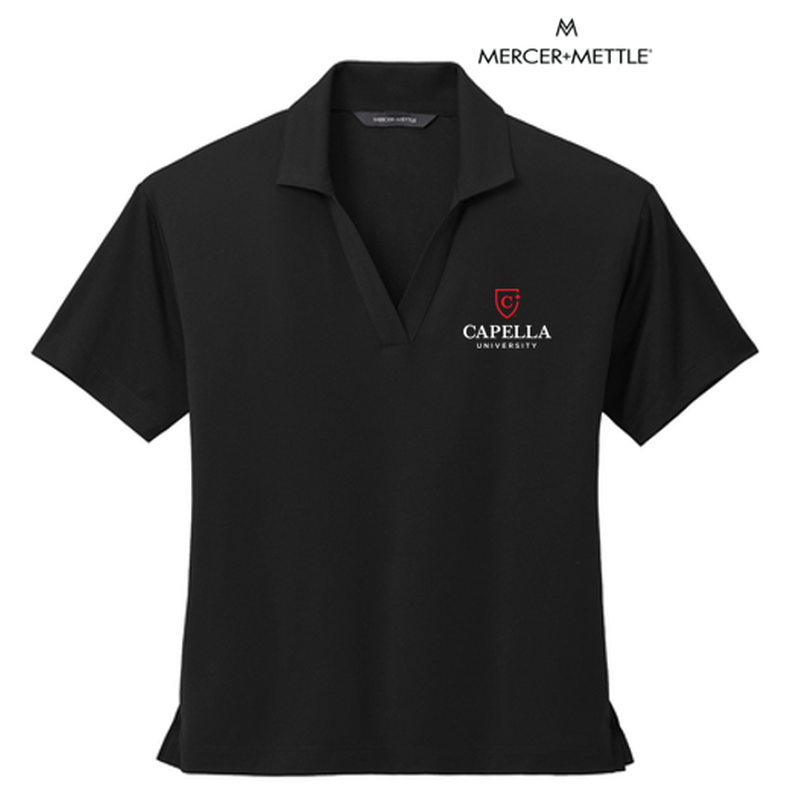 Mercer+Mettle™ Women’s Stretch Jersey Polo - Black