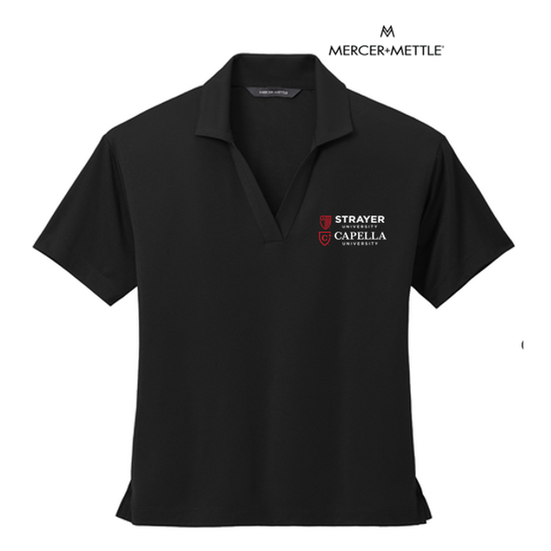 Mercer+Mettle™ Women’s Stretch Jersey Polo - Black