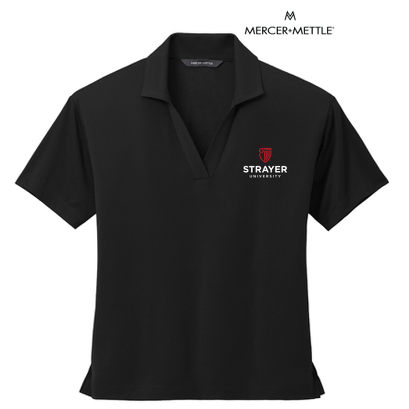 Mercer+Mettle™ Women’s Stretch Jersey Polo - Black