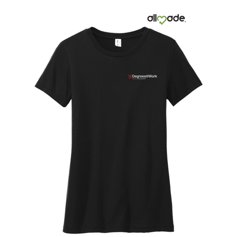 Allmade® Women’s Tri-Blend Tee - Deep Black