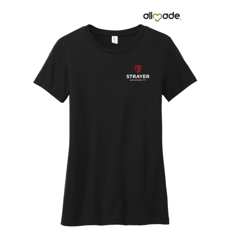 Allmade® Women’s Tri-Blend Tee - Deep Black