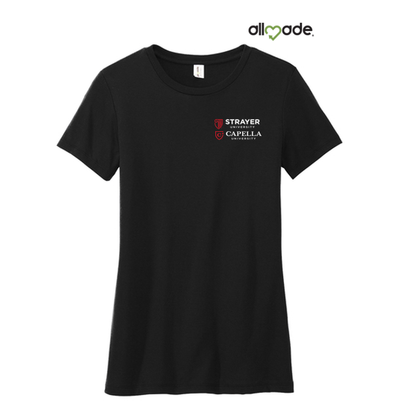 Allmade® Women’s Tri-Blend Tee - Deep Black