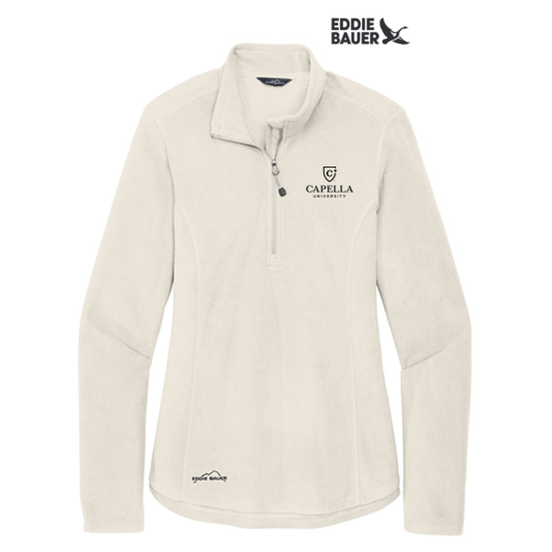 Eddie Bauer® Ladies 1/2-Zip Microfleece Jacket - Ivory
