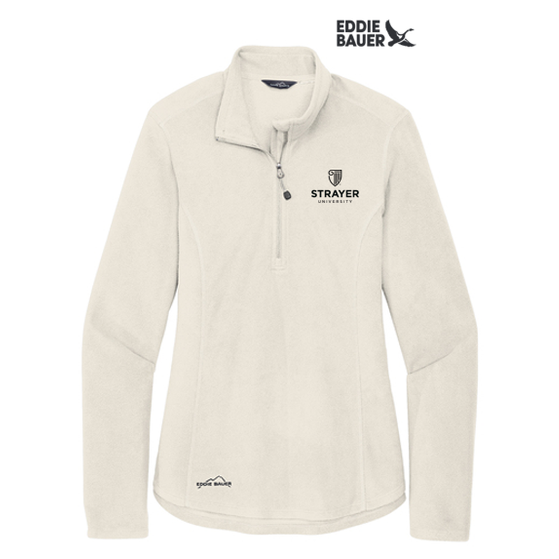 Eddie Bauer® Ladies 1/2-Zip Microfleece Jacket - Ivory