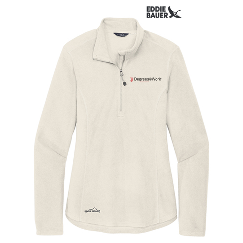 Eddie Bauer® Ladies 1/2-Zip Microfleece Jacket - Ivory