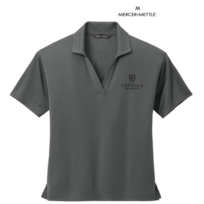 Mercer+Mettle™ Women’s Stretch Jersey Polo - Anchor Grey
