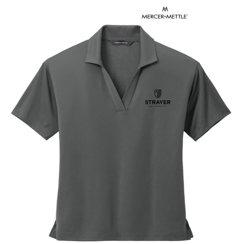 Mercer+Mettle™ Women’s Stretch Jersey Polo - Anchor Grey