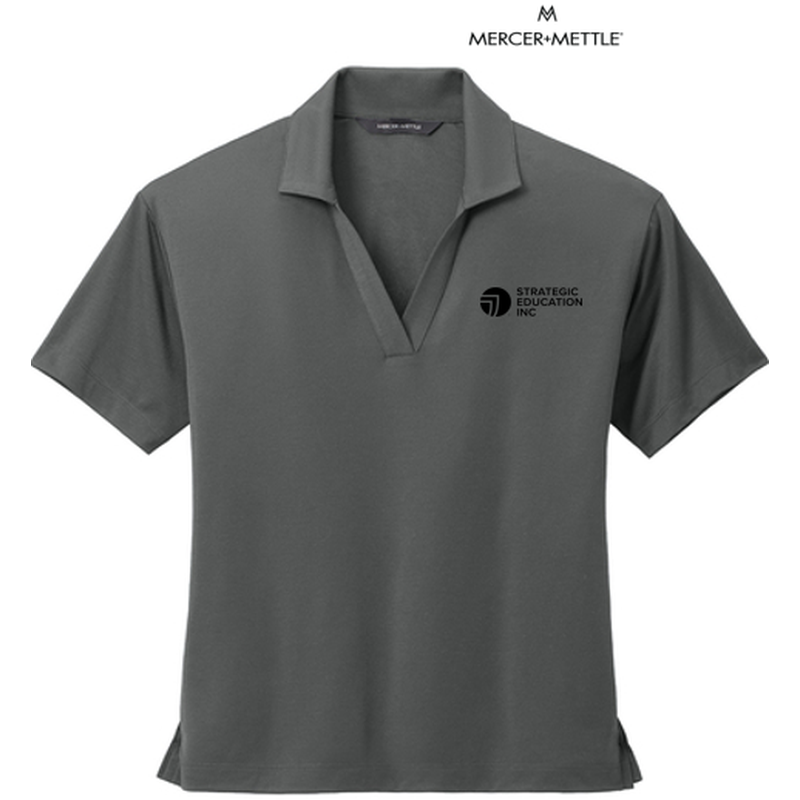 Mercer+Mettle™ Women’s Stretch Jersey Polo - Anchor Grey