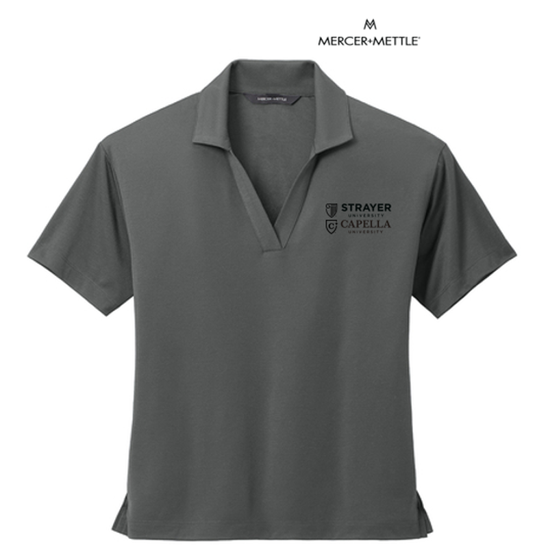 Mercer+Mettle™ Women’s Stretch Jersey Polo - Anchor Grey