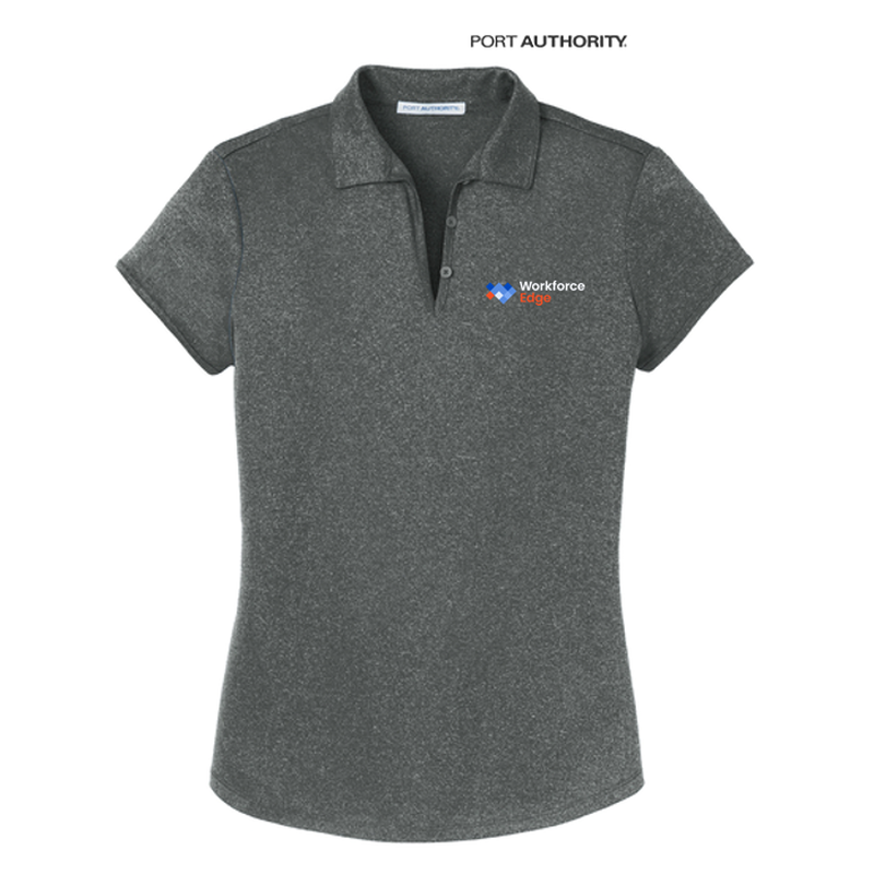 Port Authority® Ladies Trace Heather Polo - Charcoal Heather