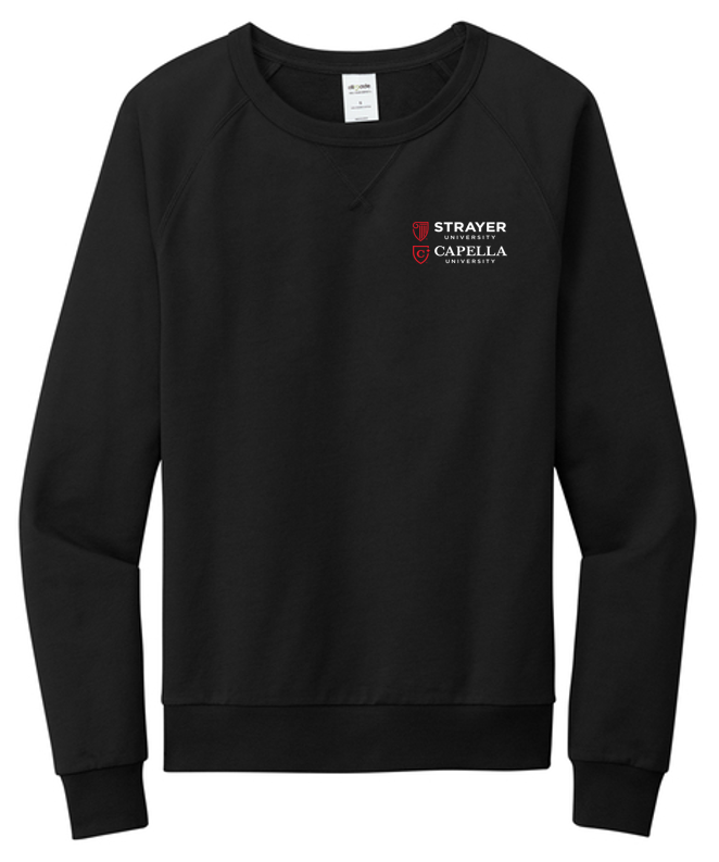 Allmade® Unisex Organic French Terry Crewneck Sweatshirt - BLACK