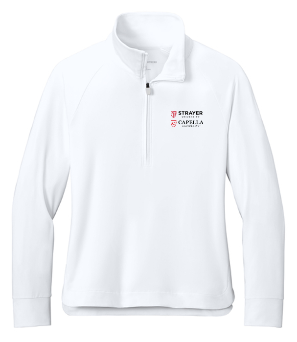 NEW Brooks Brothers® Women’s Luxe Performance 1/4-Zip - White