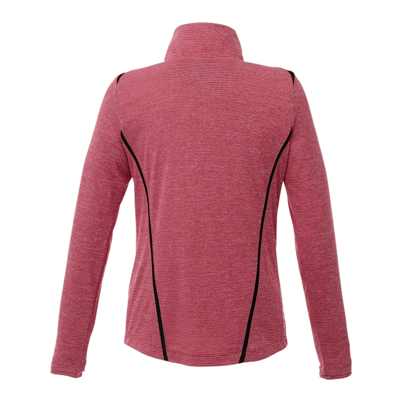 Women's DEGE Eco Knit Performance Half Zip - Vintage Red Heather/Black