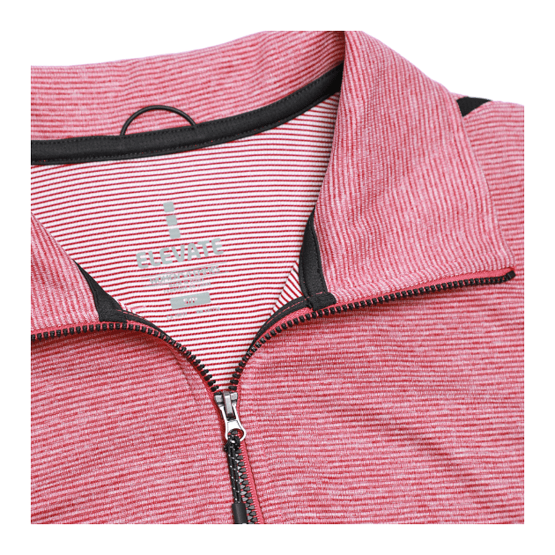 Women's DEGE Eco Knit Performance Half Zip - Vintage Red Heather/Black