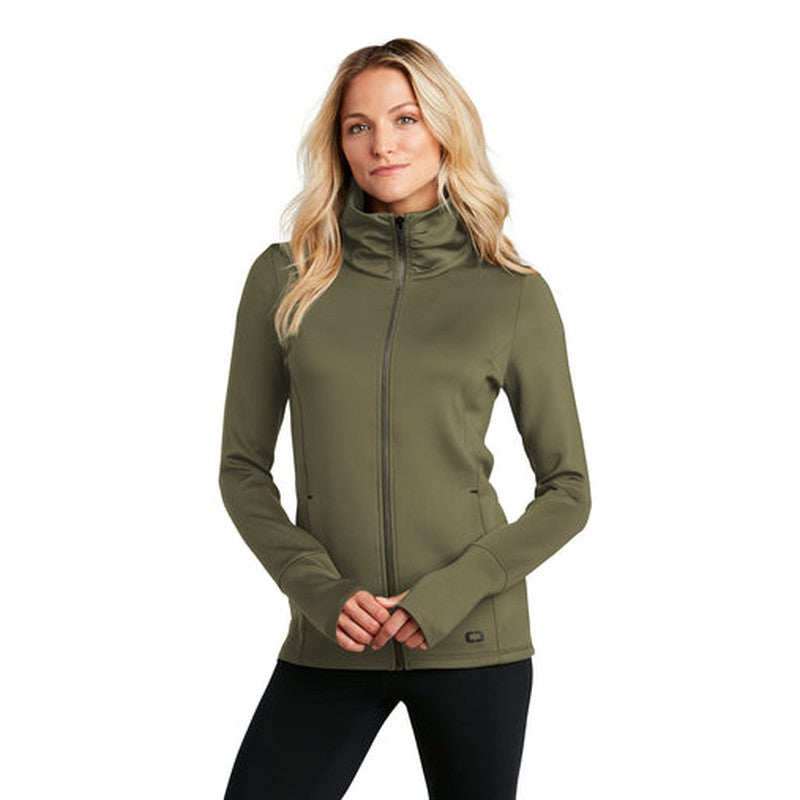 OGIO ® ENDURANCE Ladies Modern Performance Full-Zip - Deep Olive