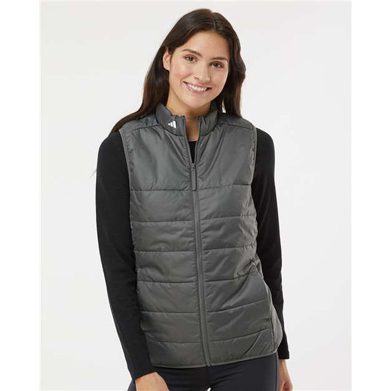 NEW Adidas Women's Puffer Vest - Grey Five