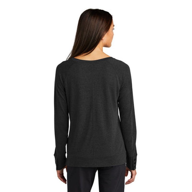 NEW OGIO® Ladies Command Long Sleeve Scoop Neck - Blacktop