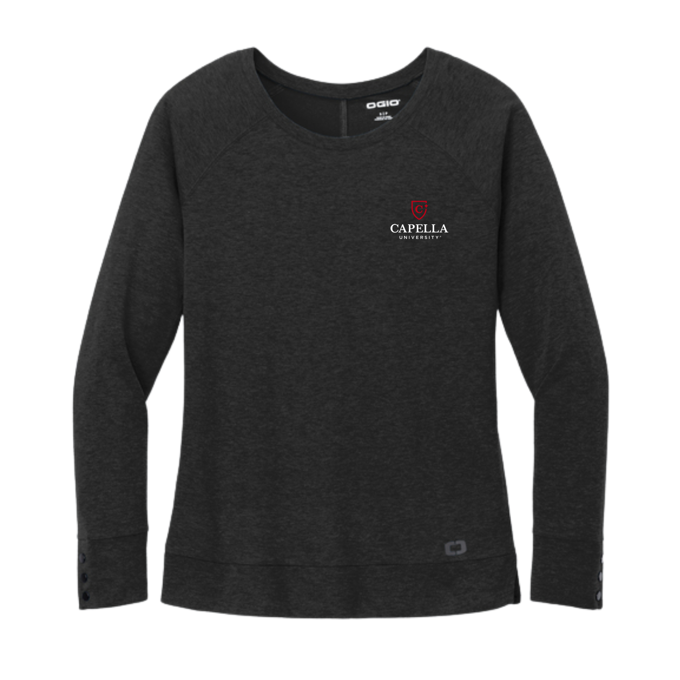 NEW OGIO® Ladies Command Long Sleeve Scoop Neck - Blacktop