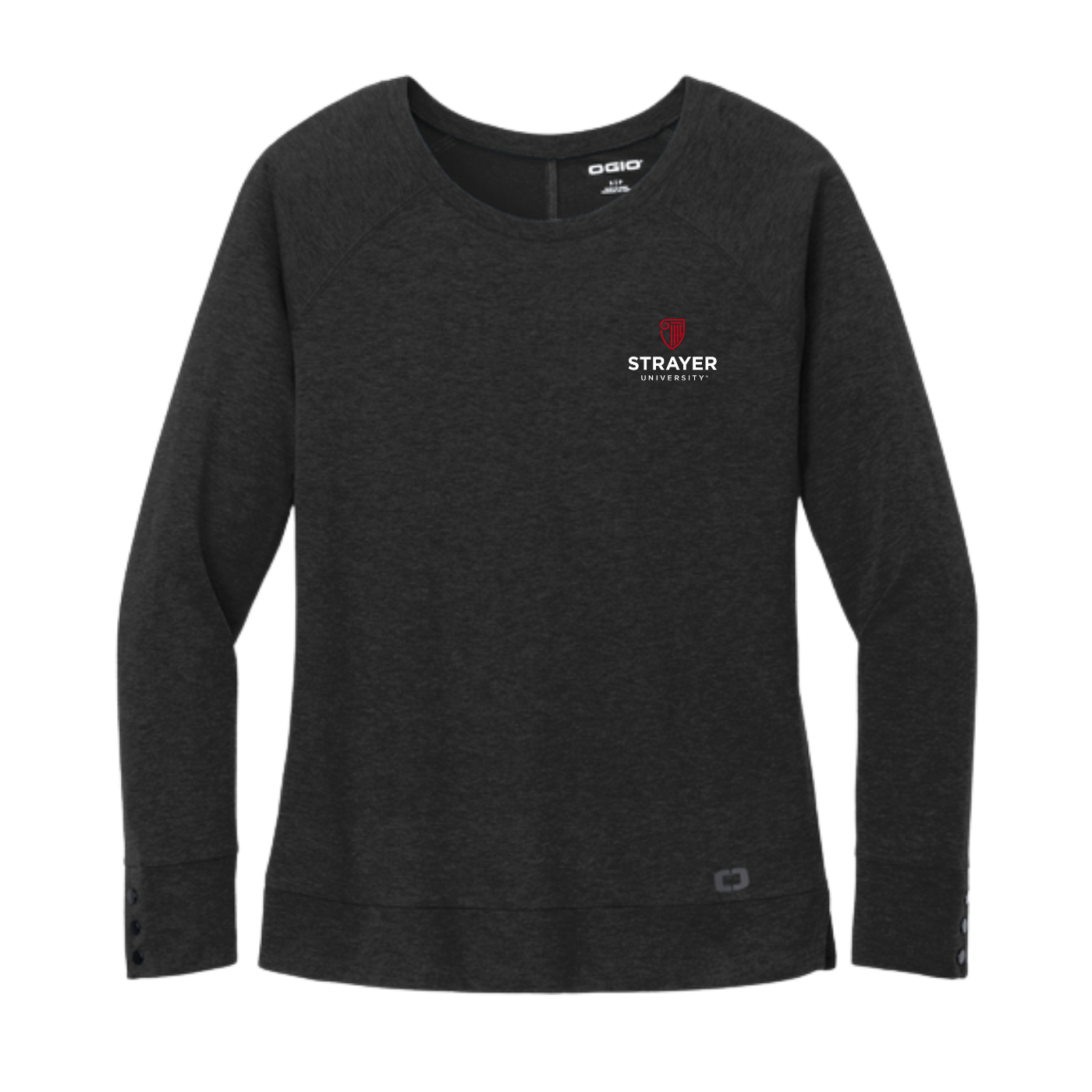 NEW OGIO® Ladies Command Long Sleeve Scoop Neck - Blacktop