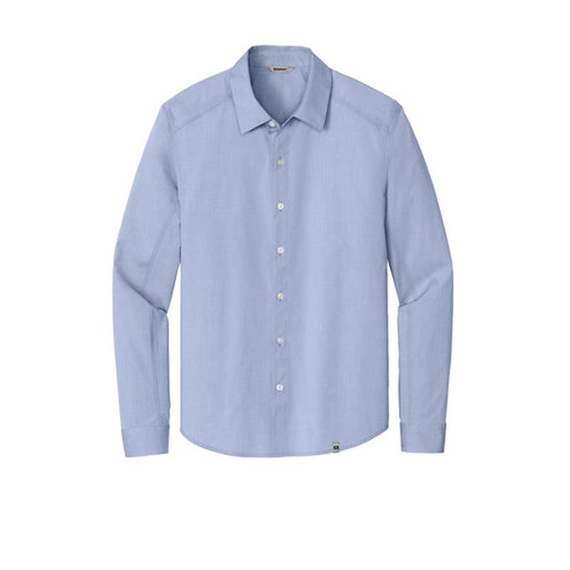 NEW OGIO® Commuter Woven Shirt - Metal Blue Heather