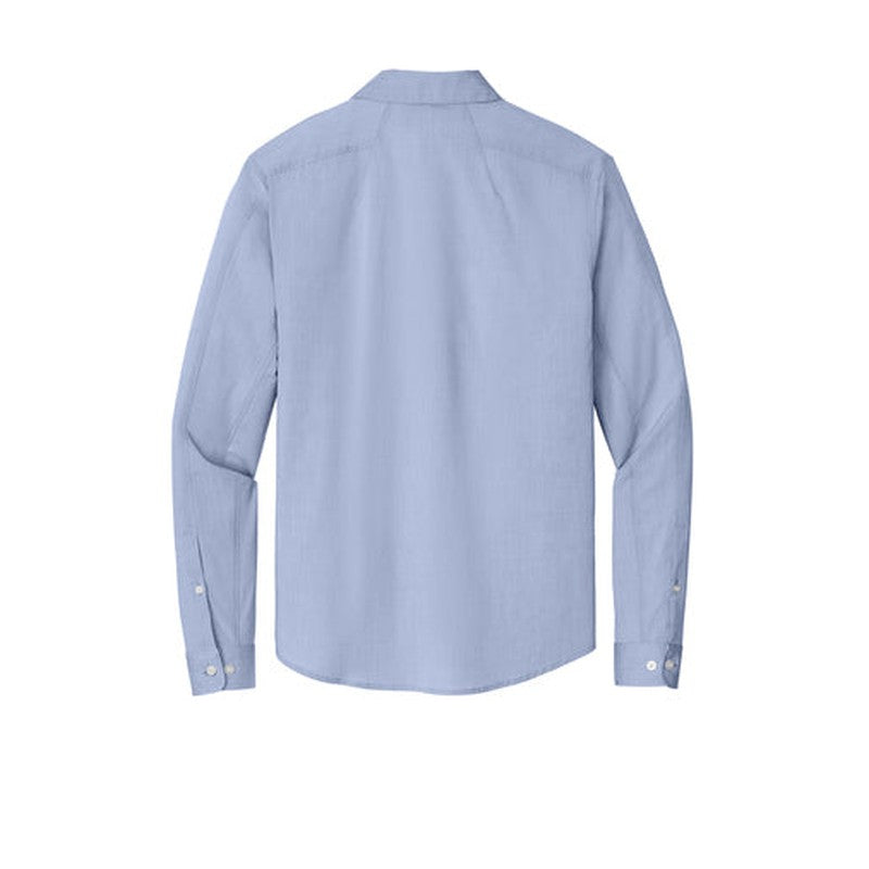 NEW OGIO® Commuter Woven Shirt - Metal Blue Heather