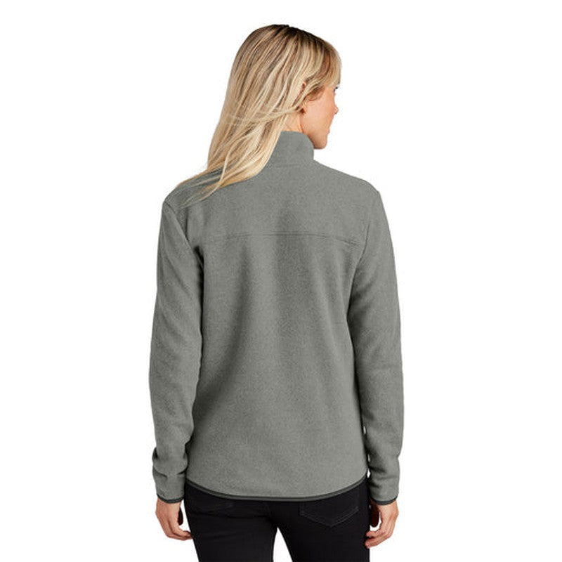 NEW The North Face® Ladies Glacier Full-Zip Fleece Jacket - TNF Medium Grey Heather