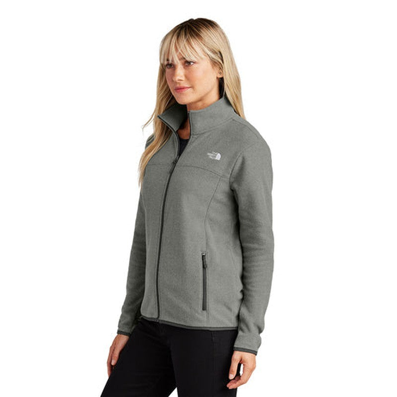 NEW The North Face® Ladies Glacier Full-Zip Fleece Jacket - TNF Medium Grey Heather