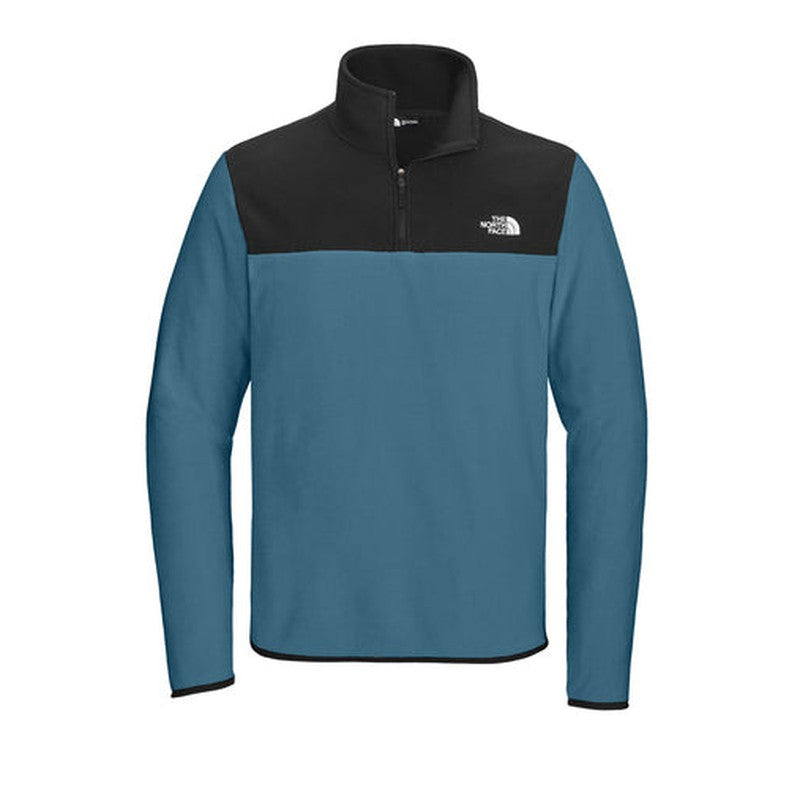 NEW The North Face® Glacier 1/4-Zip Fleece - Shady Blue/TNF Black