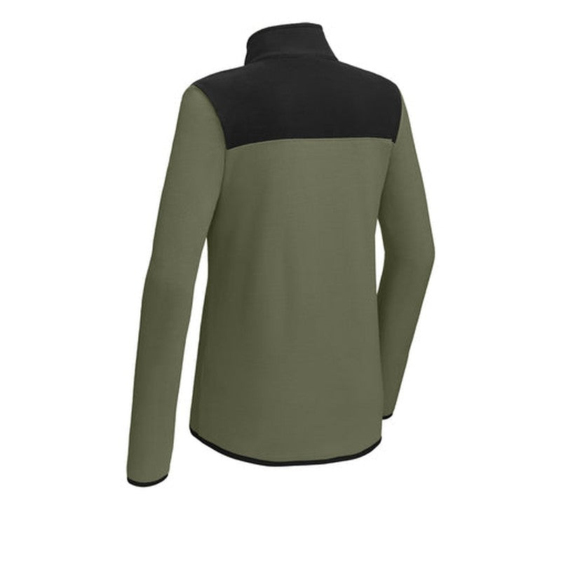 NEW The North Face® Ladies Glacier 1/4-Zip Fleece - New Taupe Green/TNF Black