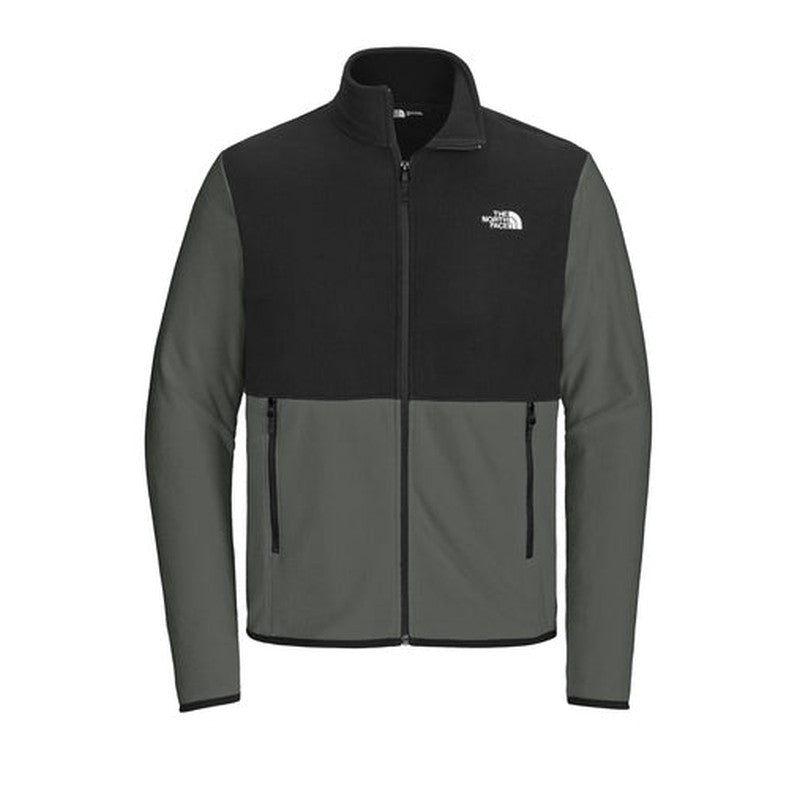 NEW The North Face® Glacier Full-Zip Fleece Jacket) - Asphalt Grey/TNF Black