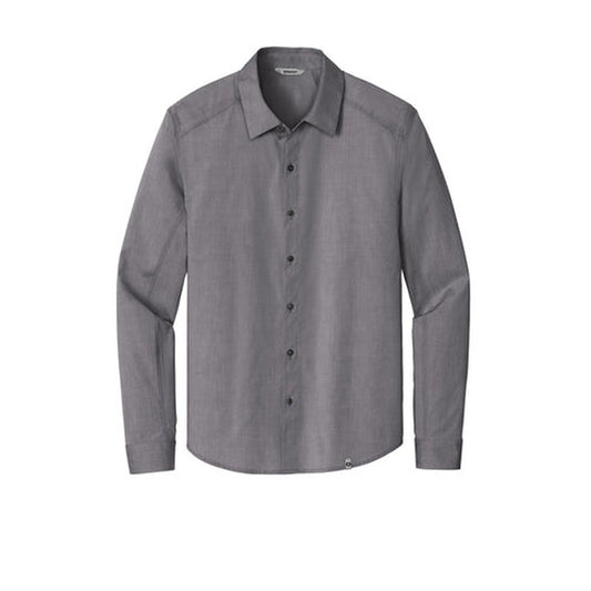 NEW OGIO® Commuter Woven Shirt - Gear Grey Heather