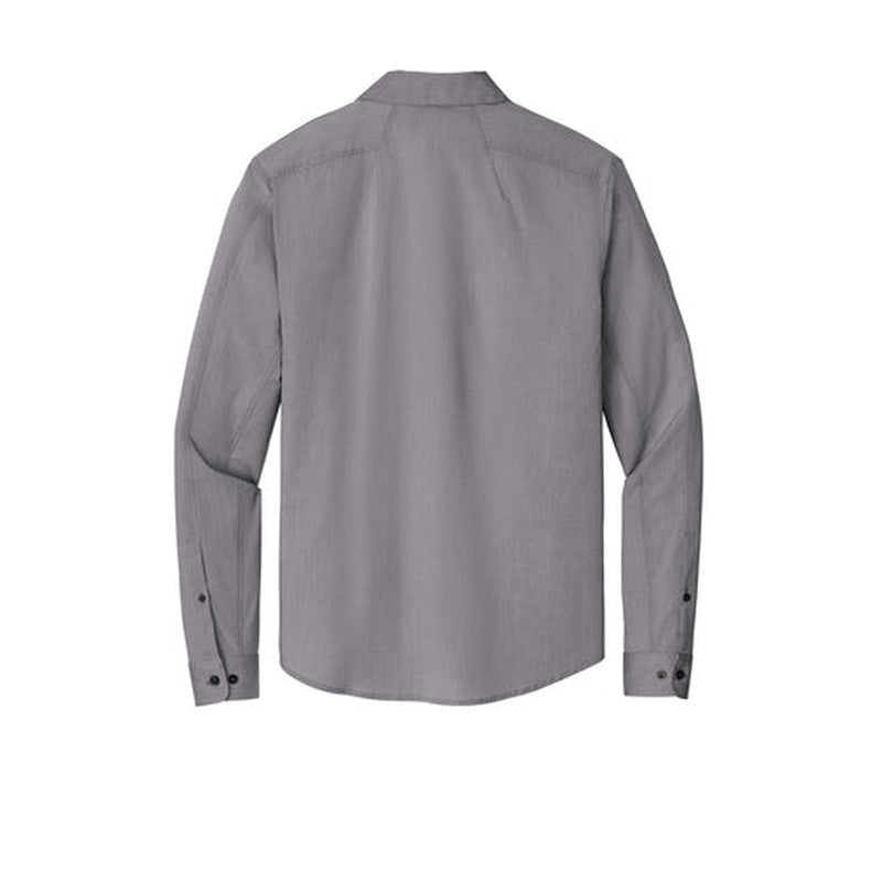 NEW OGIO® Commuter Woven Shirt - Gear Grey Heather