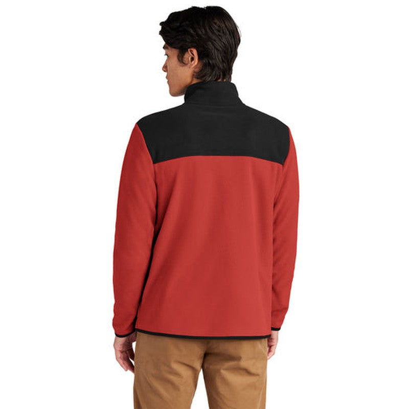 NEW The North Face® Glacier Full-Zip Fleece Jacket) - Rage Red/TNF Black