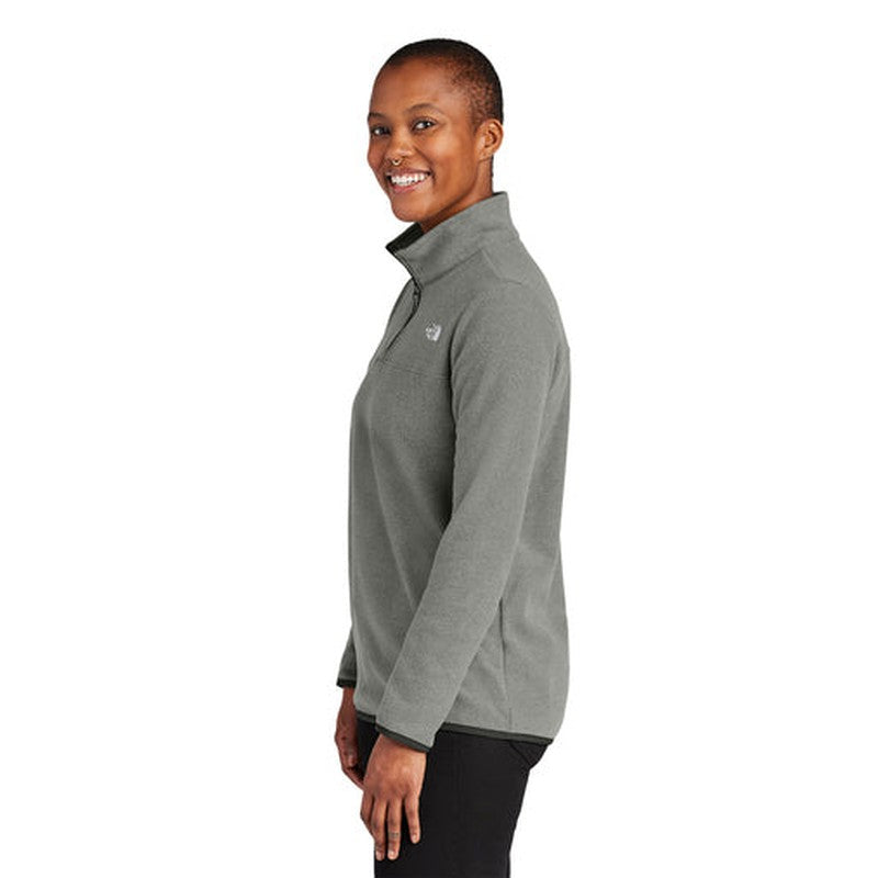 NEW The North Face® Ladies Glacier 1/4-Zip Fleece - TNF Medium Grey Heather