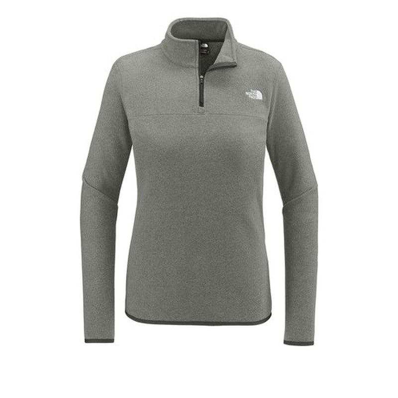 NEW The North Face® Ladies Glacier 1/4-Zip Fleece - TNF Medium Grey Heather