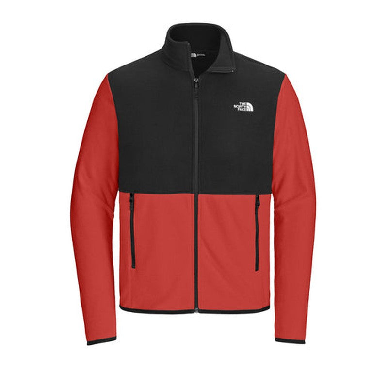 NEW The North Face® Glacier Full-Zip Fleece Jacket) - Rage Red/TNF Black