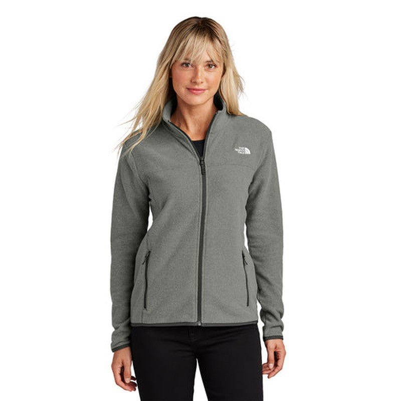 NEW The North Face® Ladies Glacier Full-Zip Fleece Jacket - TNF Medium Grey Heather