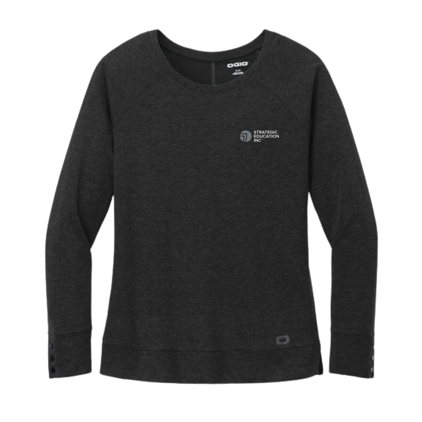 NEW OGIO® Ladies Command Long Sleeve Scoop Neck - Blacktop
