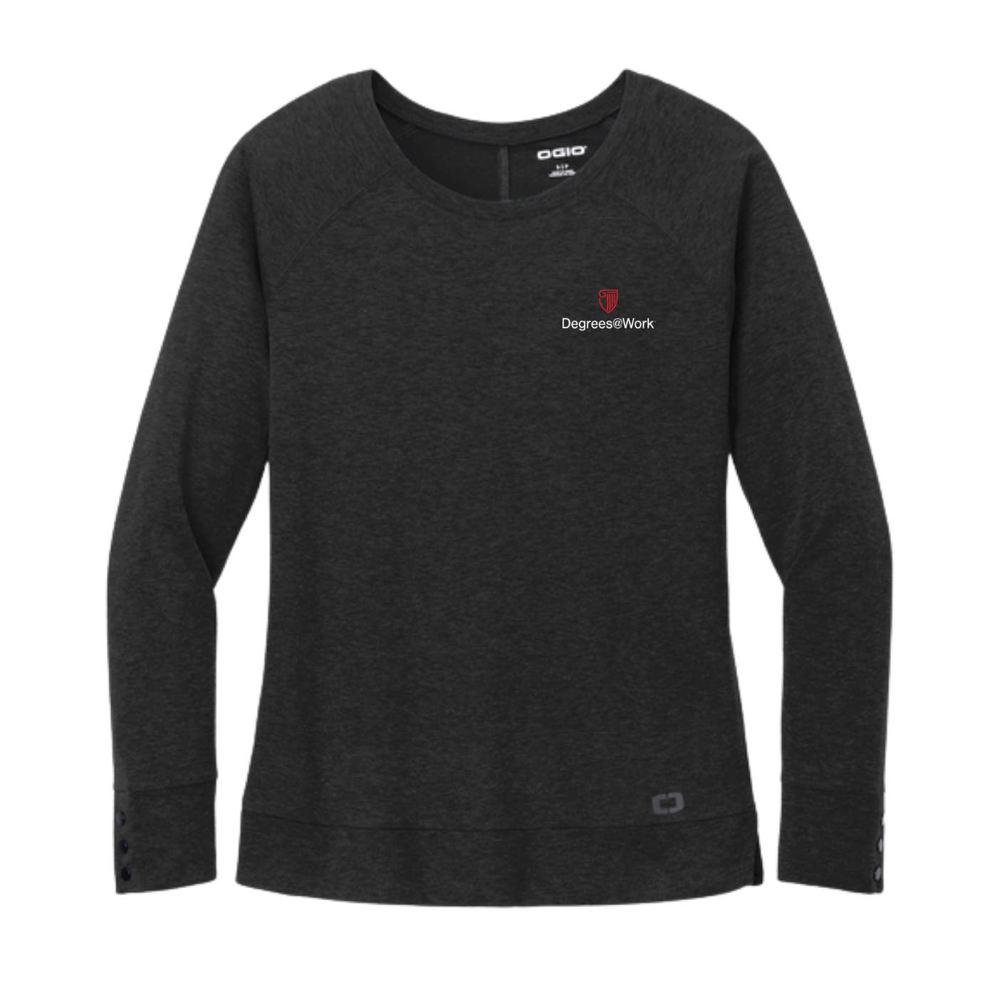 NEW OGIO® Ladies Command Long Sleeve Scoop Neck - Blacktop