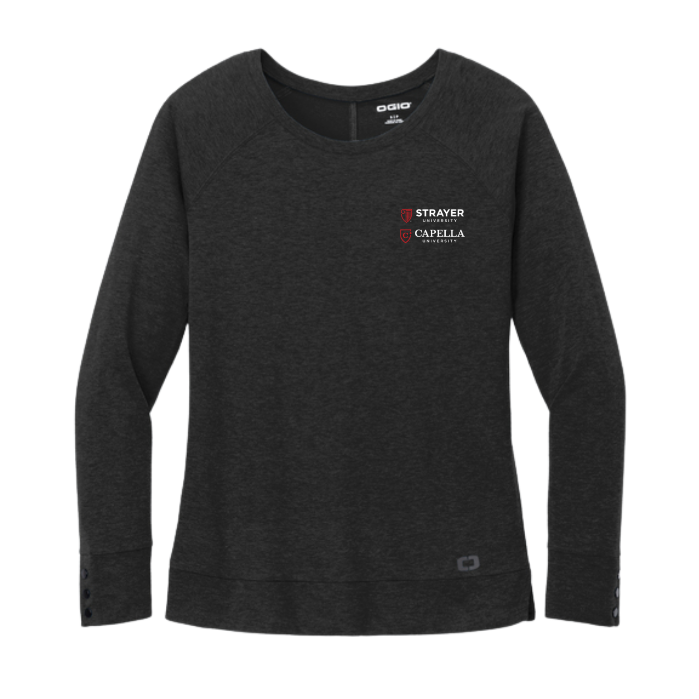 NEW OGIO® Ladies Command Long Sleeve Scoop Neck - Blacktop