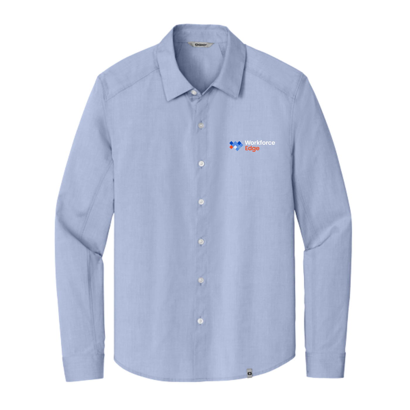 OGIO® Commuter Woven Shirt - Metal Blue Heather