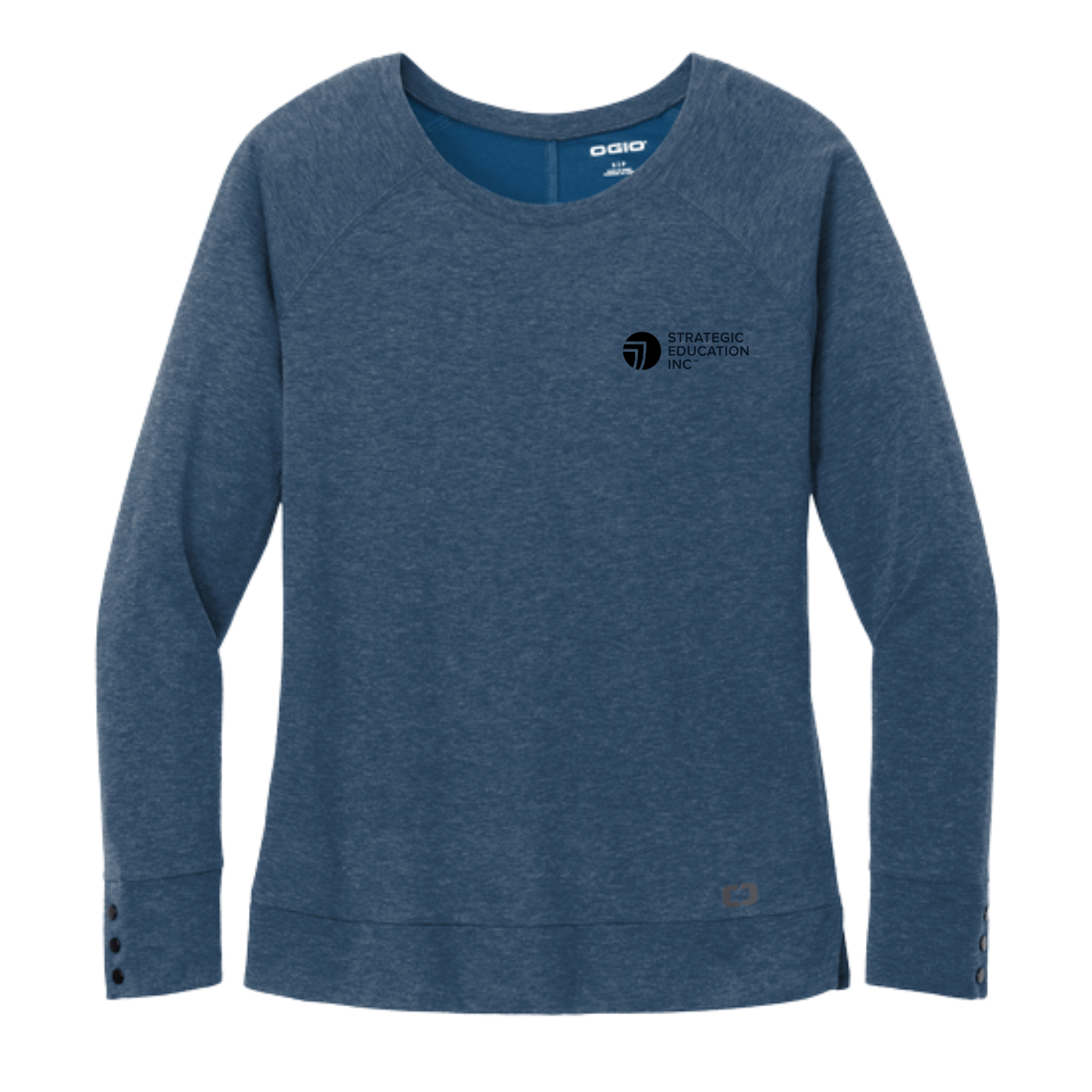 OGIO® Ladies Command Long Sleeve Scoop Neck - Spar Blue