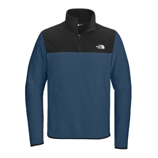 NEW The North Face® Glacier 1/4-Zip Fleece - Shady Blue/TNF Black