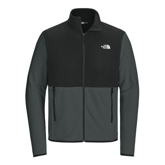 NEW The North Face® Glacier Full-Zip Fleece Jacket) - Asphalt Grey/TNF Black