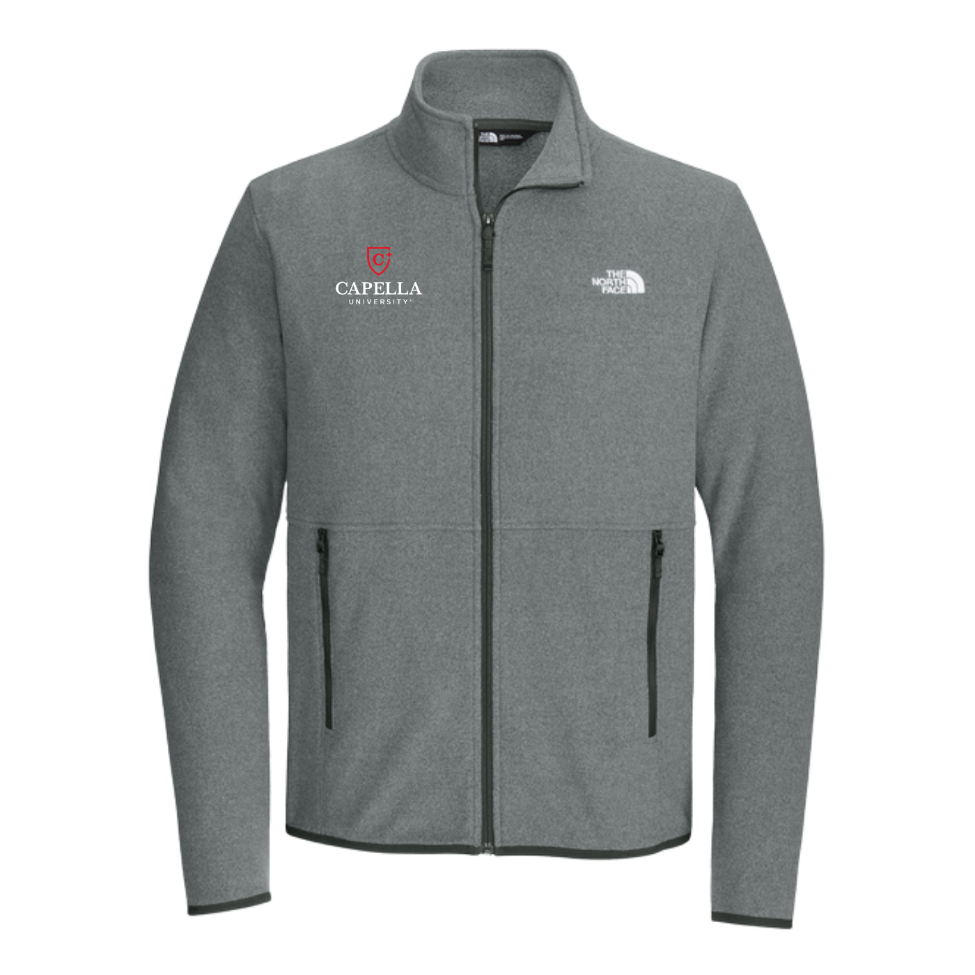 NEW The North Face® Glacier Full-Zip Fleece Jacket - TNF Medium Grey Heather