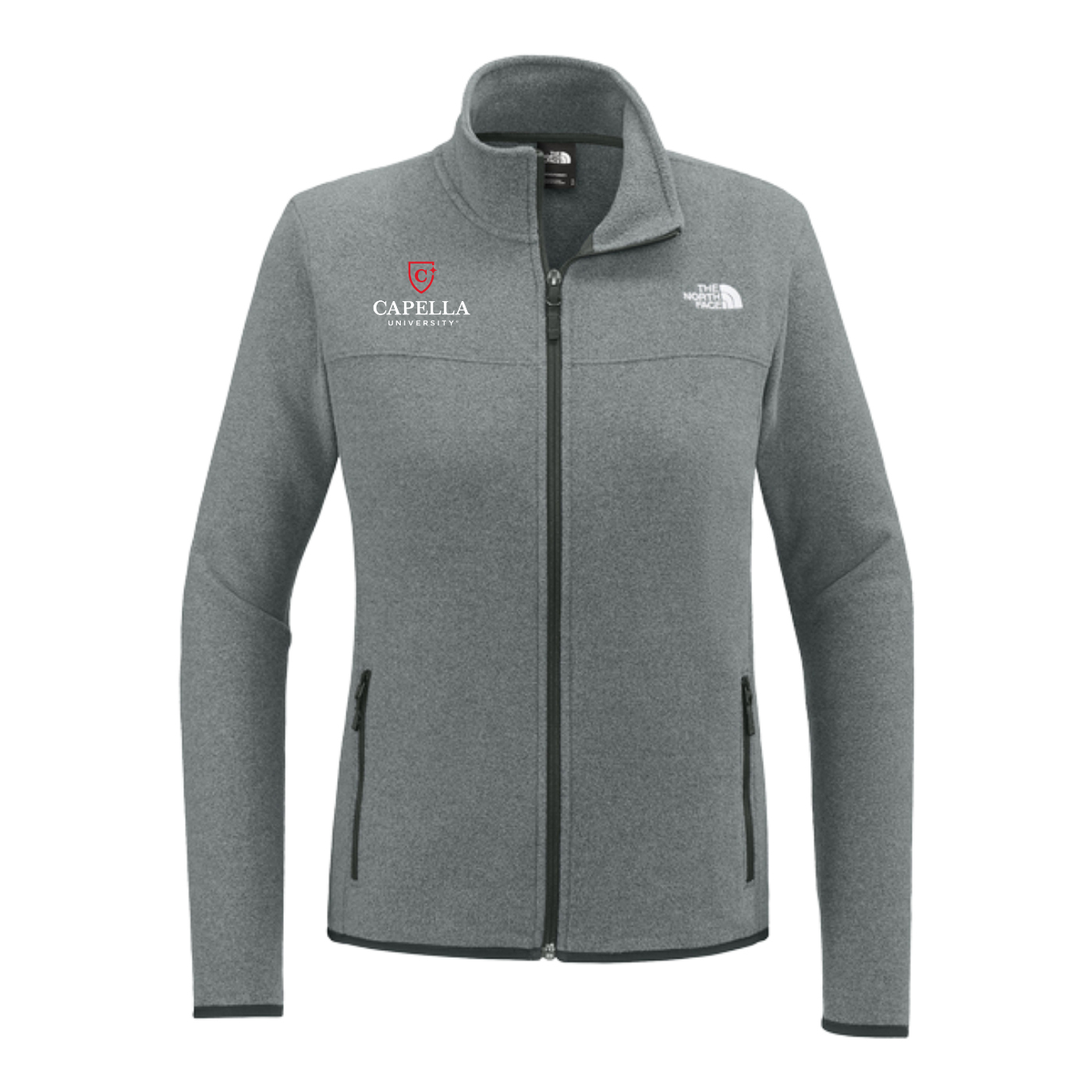 NEW The North Face® Ladies Glacier Full-Zip Fleece Jacket - TNF Medium Grey Heather
