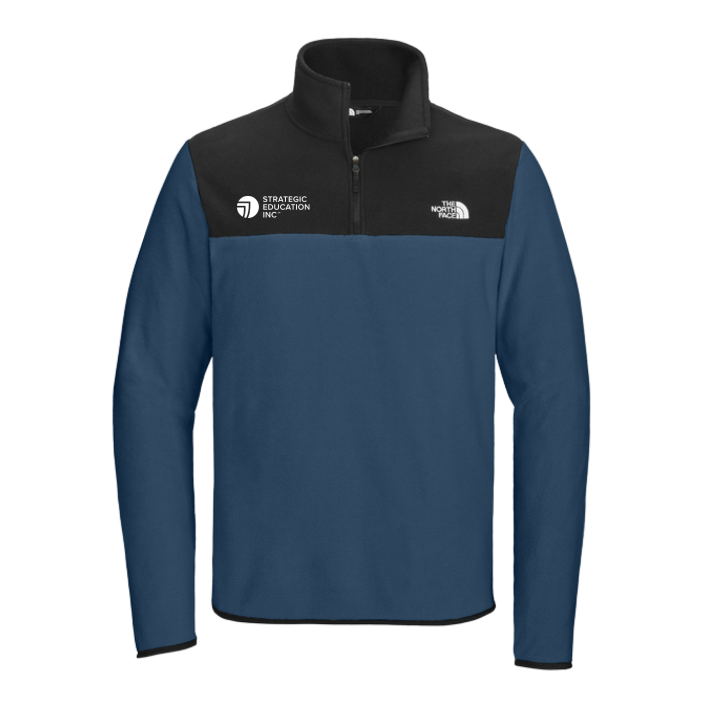 NEW The North Face® Glacier 1/4-Zip Fleece - Shady Blue/TNF Black
