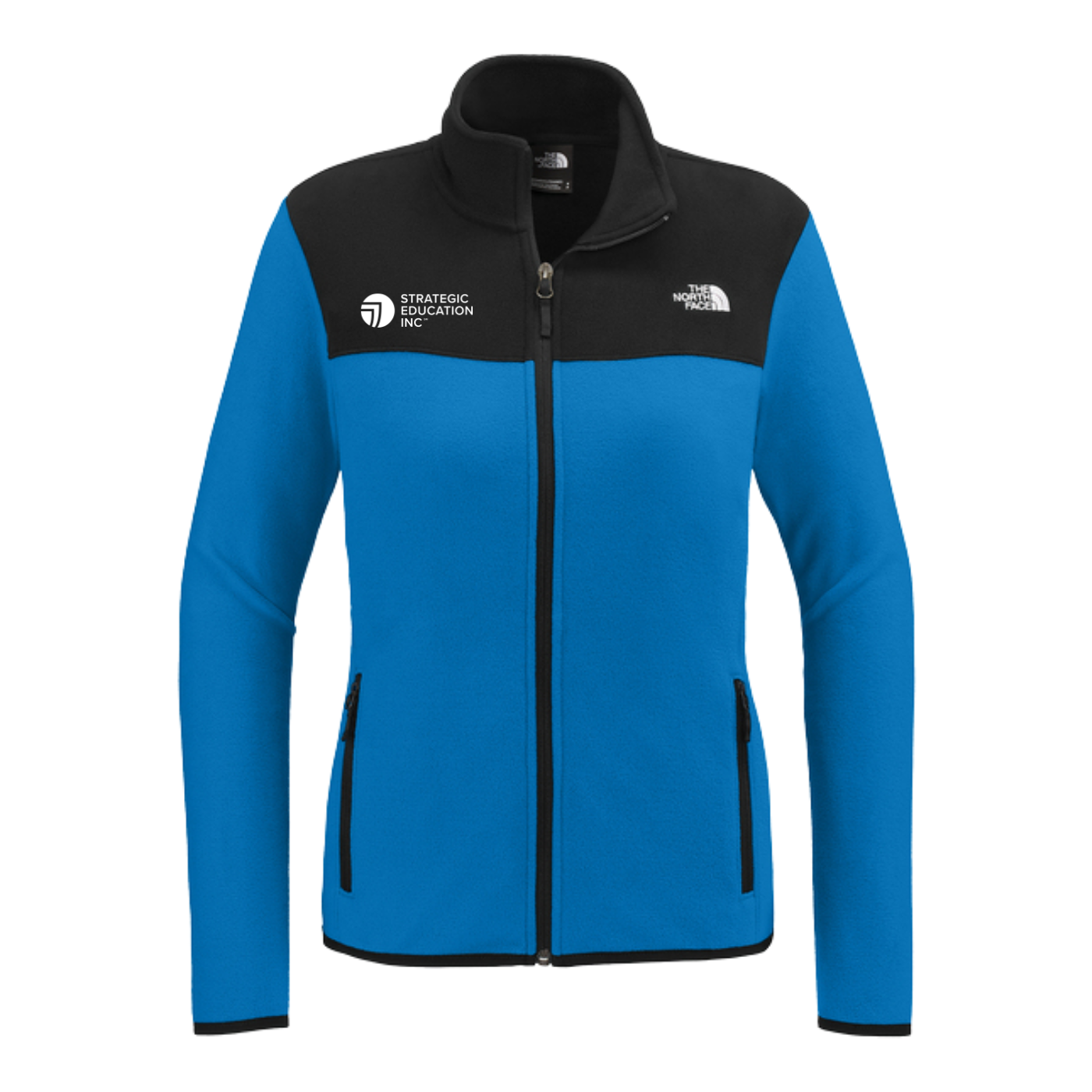 NEW The North Face® Ladies Glacier 1/4-Zip Fleece - Hero Blue/TNF Black